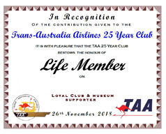 Life Member cert