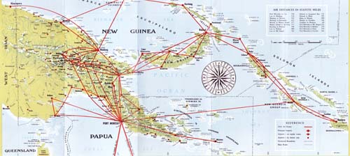 New Guinea Route Map