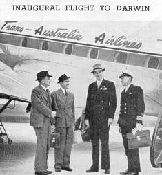 First Darwin flight